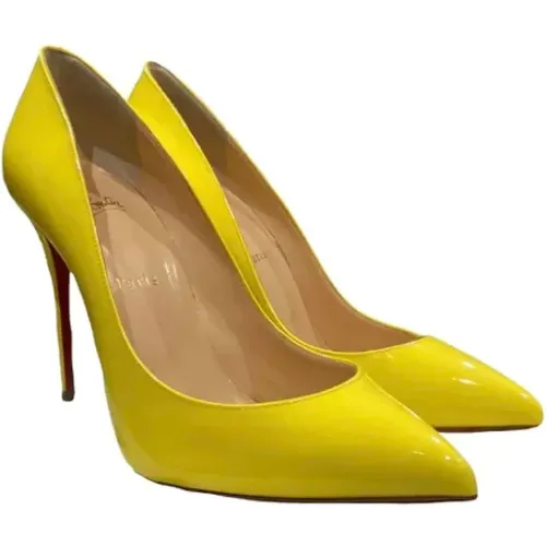 Pre-owned Leather heels , female, Sizes: 6 1/2 UK - Christian Louboutin Pre-owned - Modalova