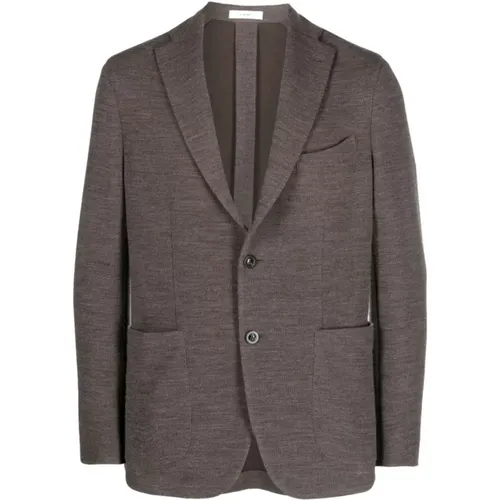 Wool/cotton jacket , male, Sizes: L, XL - Boglioli - Modalova