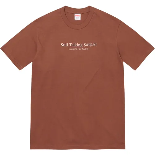 Klassisches Braunes Talking Tee Limited Edition , Herren, Größe: XL - Supreme - Modalova