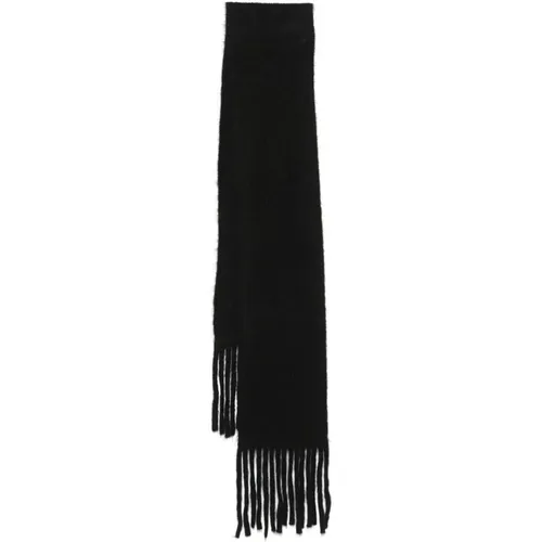 Winter Scarves, male, , Size: ONE SIZE Alpaca Wool Blend Fringed Scarf - Séfr - Modalova