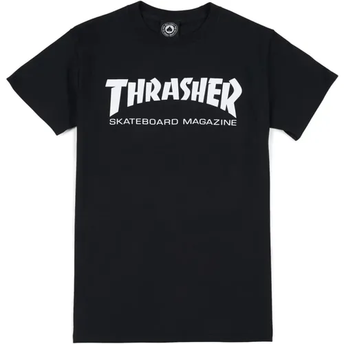 Skatemag Tee Mens T-Shirt /White , male, Sizes: 2XL, S, XL, M, L - Thrasher - Modalova