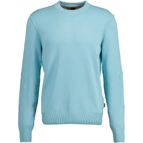 Stylish Light Sweater for Men , male, Sizes: L - Boss Orange - Modalova