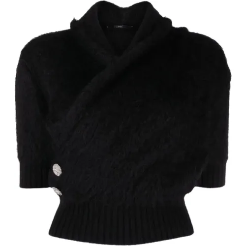 Cross Front Sweater , female, Sizes: XS - Balmain - Modalova