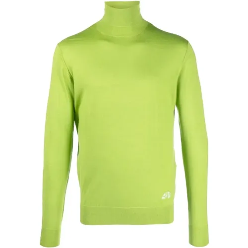 Turtlenecks, male, , Size: XL Wool Round Neck Sweater - Gabriele Pasini - Modalova