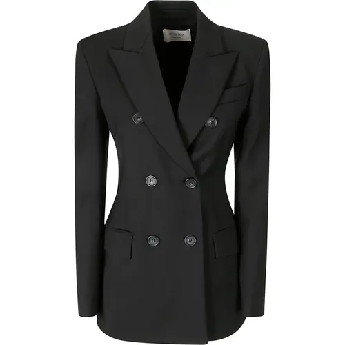 Double-Breasted Jacket with Pockets , female, Sizes: XS, S - SPORTMAX - Modalova