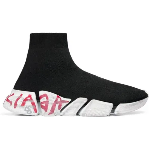 Graffiti Recycler Strick Sneaker , female, Sizes: 6 UK, 3 UK, 4 UK - Balenciaga - Modalova