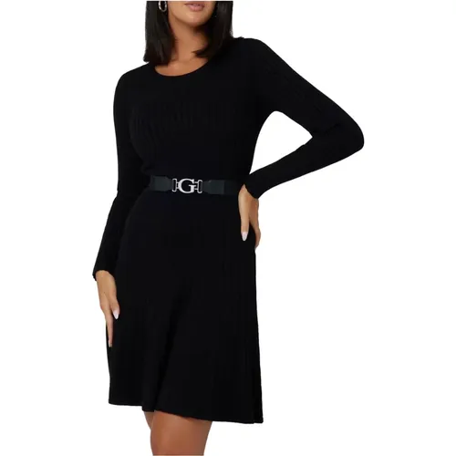 Knit Dress with Fit and Flare , female, Sizes: M, L, XL - Guess - Modalova