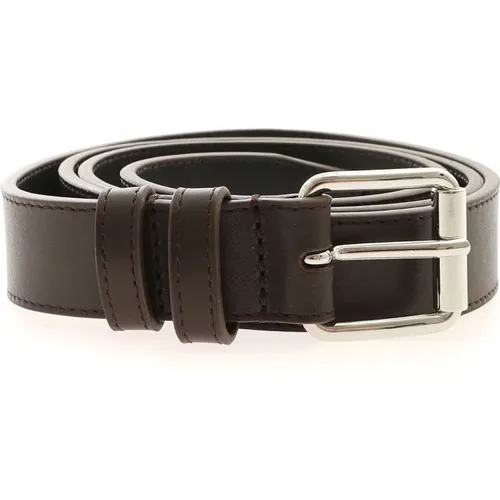 Classic Line Belt, Leather Buckle Belt , unisex, Sizes: M - Comme des Garçons - Modalova
