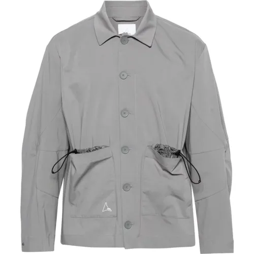 Arbeitskleidung Stil Hemdjacke mit Taschen , Herren, Größe: M - ROA - Modalova