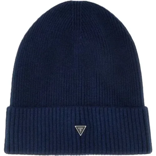 Stylische Beanie Mütze für Männer , Herren, Größe: L - Guess - Modalova