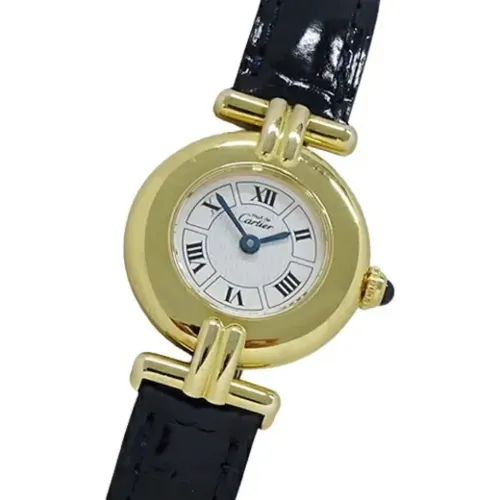 Pre-owned Watches, female, , Size: ONE SIZE Pre-owned Leather watches - Cartier Vintage - Modalova