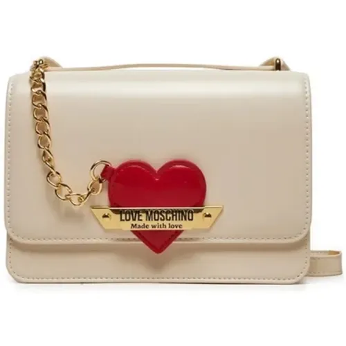 Ivory Bags for Fashion Lovers , female, Sizes: ONE SIZE - Love Moschino - Modalova