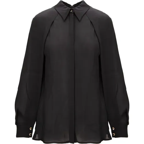 Shirts, female, , Size: S Cape Sleeve Shirt - Elisabetta Franchi - Modalova