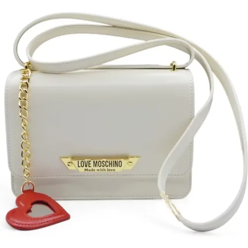 Cross Body Bags, female, , Size: ONE SIZE Iconic Heart Chain Shoulder Bag - Love Moschino - Modalova