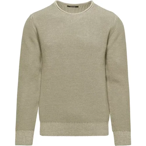 Ribbed Wool Blend Crewneck Sweater , male, Sizes: S, L, 2XL, XL, 3XL, M - BomBoogie - Modalova