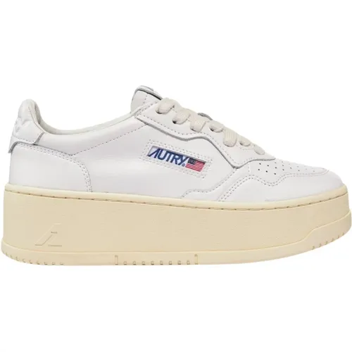 Low Leather Platform Sneakers , female, Sizes: 7 UK - Autry - Modalova