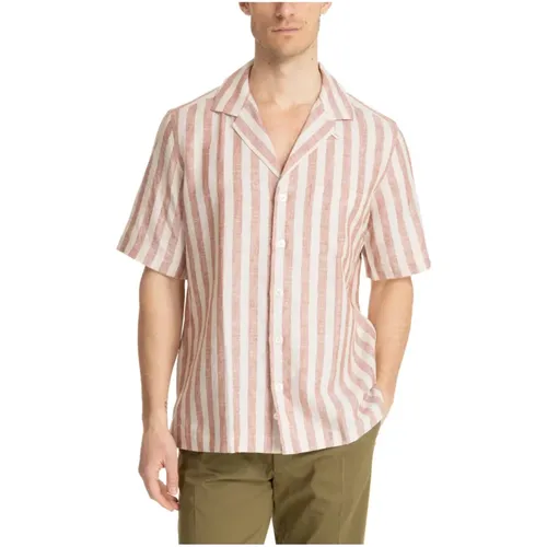 Striped Multicolour Button-Up Shirt , male, Sizes: S, M, L - Lardini - Modalova