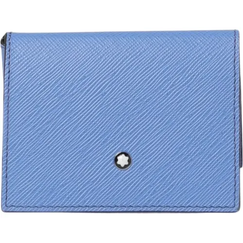 Wallets & Cardholders, male, , Size: ONE SIZE Sartorial Card Holder Trio Celeste - Montblanc - Modalova