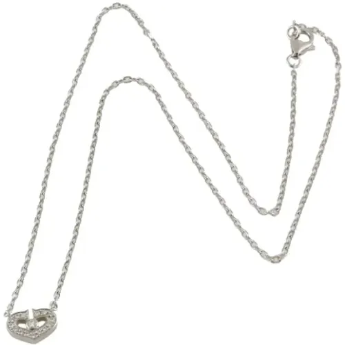 Pre-owned Jewellery, female, , Size: ONE SIZE Pre-owned Silver necklaces - Cartier Vintage - Modalova