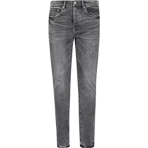 Retro Verwaschene Denim Jeans , Herren, Größe: W30 - Purple Brand - Modalova