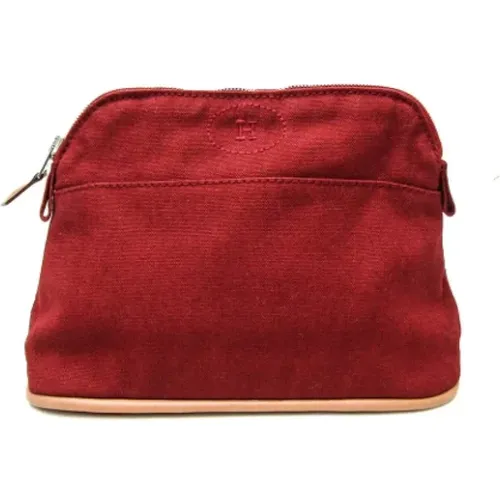 Pre-owned Clutches, female, , Size: ONE SIZE Pre-owned Cotton pouches - Hermès Vintage - Modalova