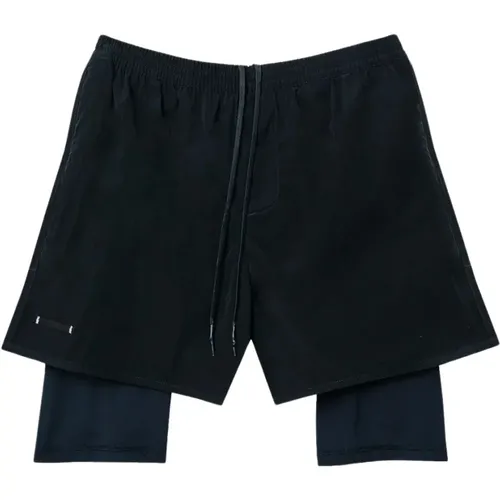 Schwarze Shorts mit Schweißresistenten Taschen , Herren, Größe: L - True Tribe - Modalova