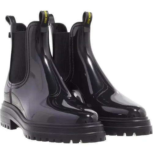 Schwarze Chelsea Boots mit Logo-Applikationen - Lemon Jelly - Modalova