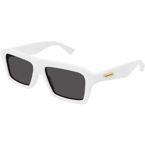 Bv1213S Sonnenbrille,Blonde Havana Sunglasses,/Grey Sunglasses,/Grey Sunglasses - Bottega Veneta - Modalova