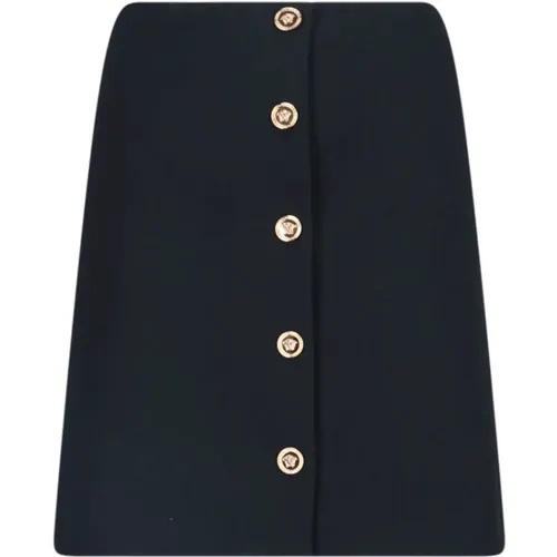 Schwarze Röcke - Stilvolles Design , Damen, Größe: 2XS - Versace - Modalova