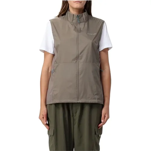 Vests, female, , Size: M Sleeveless Full Zip Lightweight Outdoor Vest - Patagonia - Modalova