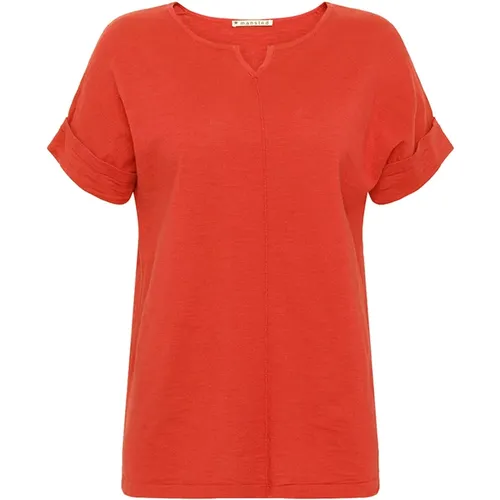 Bright Kerstin Strick T-shirt , Damen, Größe: L - Mansted - Modalova