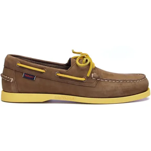 Sailor Shoes, male, , Size: 7 1/2 US Nubuk Boat Shoes - Sebago - Modalova