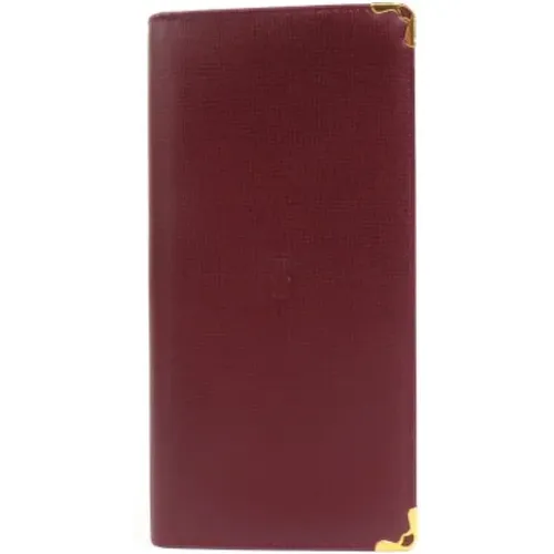 Pre-owned Wallets, male, , Size: ONE SIZE Pre-owned Leather wallets - Cartier Vintage - Modalova