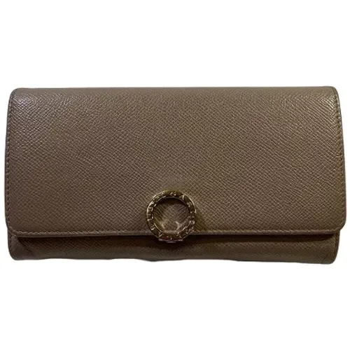 Pre-owned Wallets, female, , Size: ONE SIZE Pre-owned Leather wallets - Bvlgari Vintage - Modalova