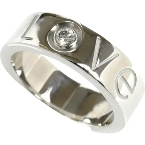 Pre-owned White Gold rings , female, Sizes: ONE SIZE - Cartier Vintage - Modalova