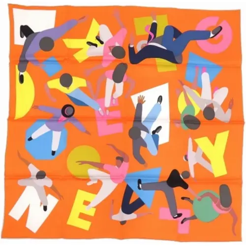 Pre-owned Scarves, female, , Size: ONE SIZE Pre-owned Silk scarves - Hermès Vintage - Modalova