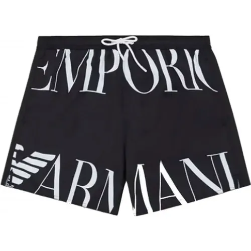 Beachwear, male, , Size: L Emporio Armani Swim Shorts - Emporio Armani EA7 - Modalova