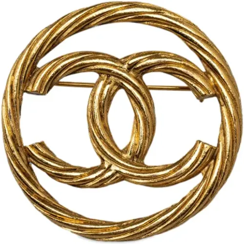 Pre-owned Jewellery, female, , Size: ONE SIZE Pre-owned Metal brooches - Chanel Vintage - Modalova