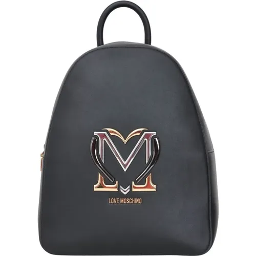 Backpacks, female, , Size: ONE SIZE Women's Backpack with Logo - Love Moschino - Modalova