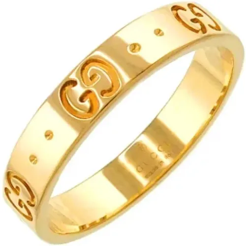 Pre-owned Jewellery, female, , Size: ONE SIZE Pre-owned Gold rings - Gucci Vintage - Modalova