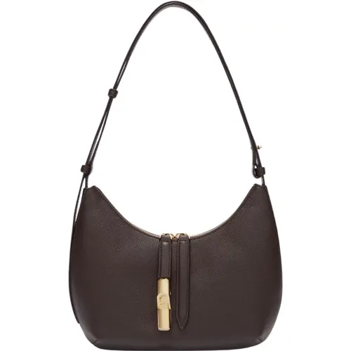 Goccia Shoulder Bag in Chocolate , female, Sizes: ONE SIZE - Furla - Modalova