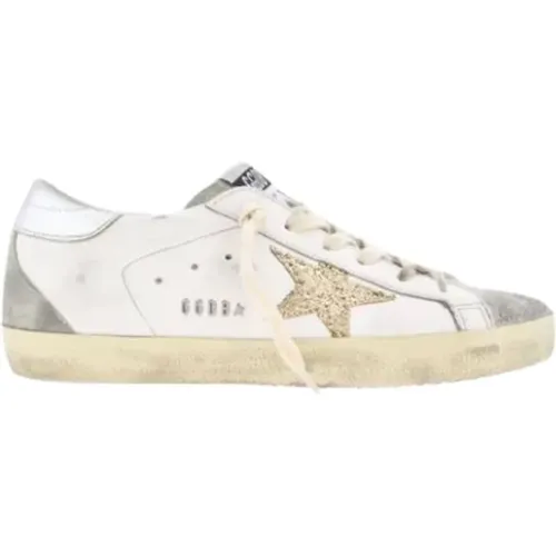 SuperStar Glitter Star Sneakers , male, Sizes: 4 UK - Golden Goose - Modalova