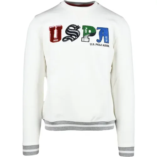 Round-neck Knitwear, male, , Size: 2XL Sweatshirt for Men - U.s. Polo Assn. - Modalova