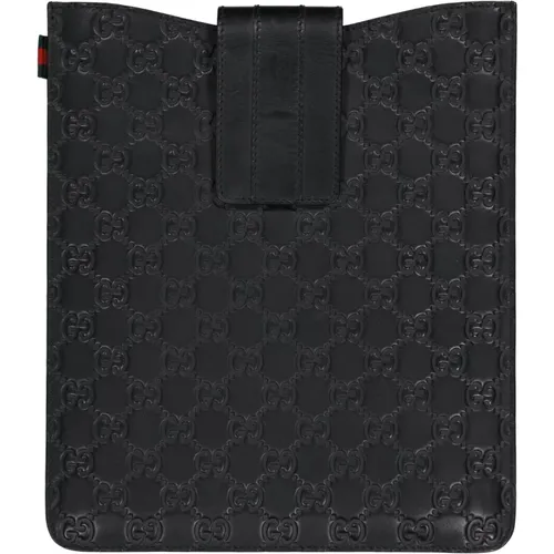 Leather Phone Cover Aw23 , male, Sizes: ONE SIZE - Gucci - Modalova