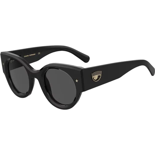 Grey Sunglasses CF 7024/S , female, Sizes: 47 MM - Chiara Ferragni Collection - Modalova