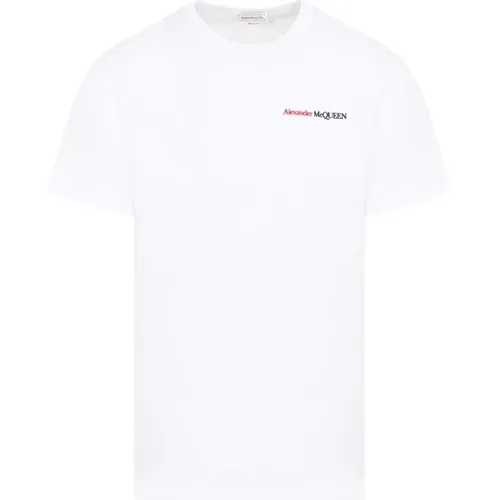 Weiße Baumwoll-T-Shirt Ss24 , Herren, Größe: XL - alexander mcqueen - Modalova