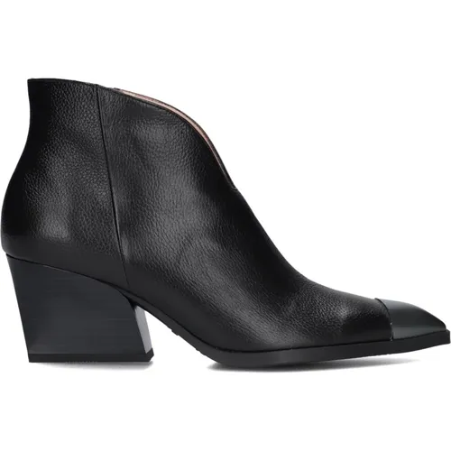 Schwarze Leder Stiefeletten - Hispanitas - Modalova