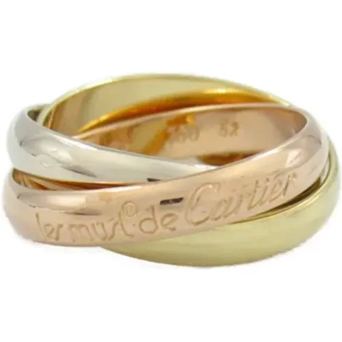 Pre-owned Jewellery, female, , Size: ONE SIZE Pre-owned Metal rings - Cartier Vintage - Modalova