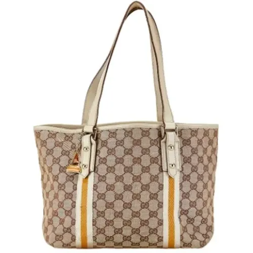 Pre-owned Tote Bags, female, , Size: ONE SIZE Pre-owned Canvas totes - Gucci Vintage - Modalova