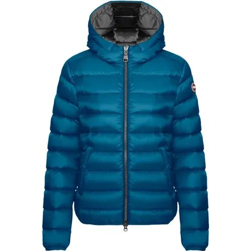 Blaue Winterjacke mit Reißverschluss , Damen, Größe: S - Colmar - Modalova